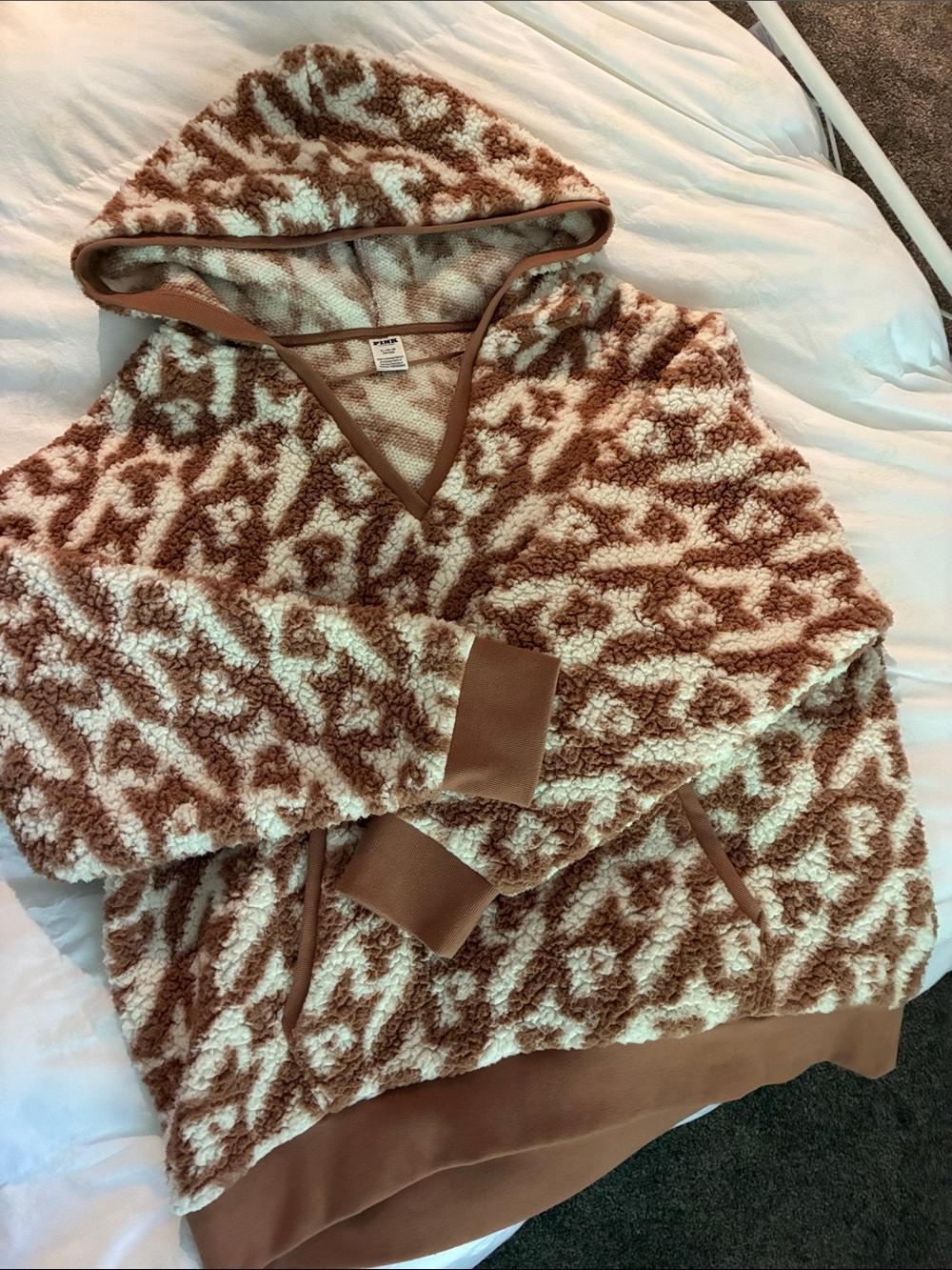 PINK teddy pullover